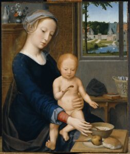 Gerard David - Madonna with the Milk Soup - (MeisterDrucke-184693)